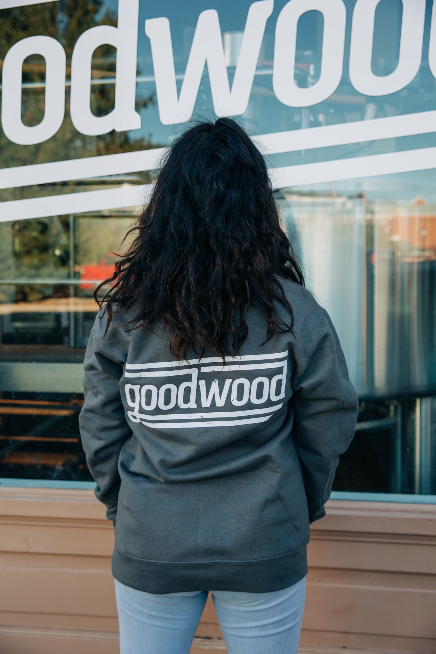 Grey Goodwood Crewneck Sweatshirt
