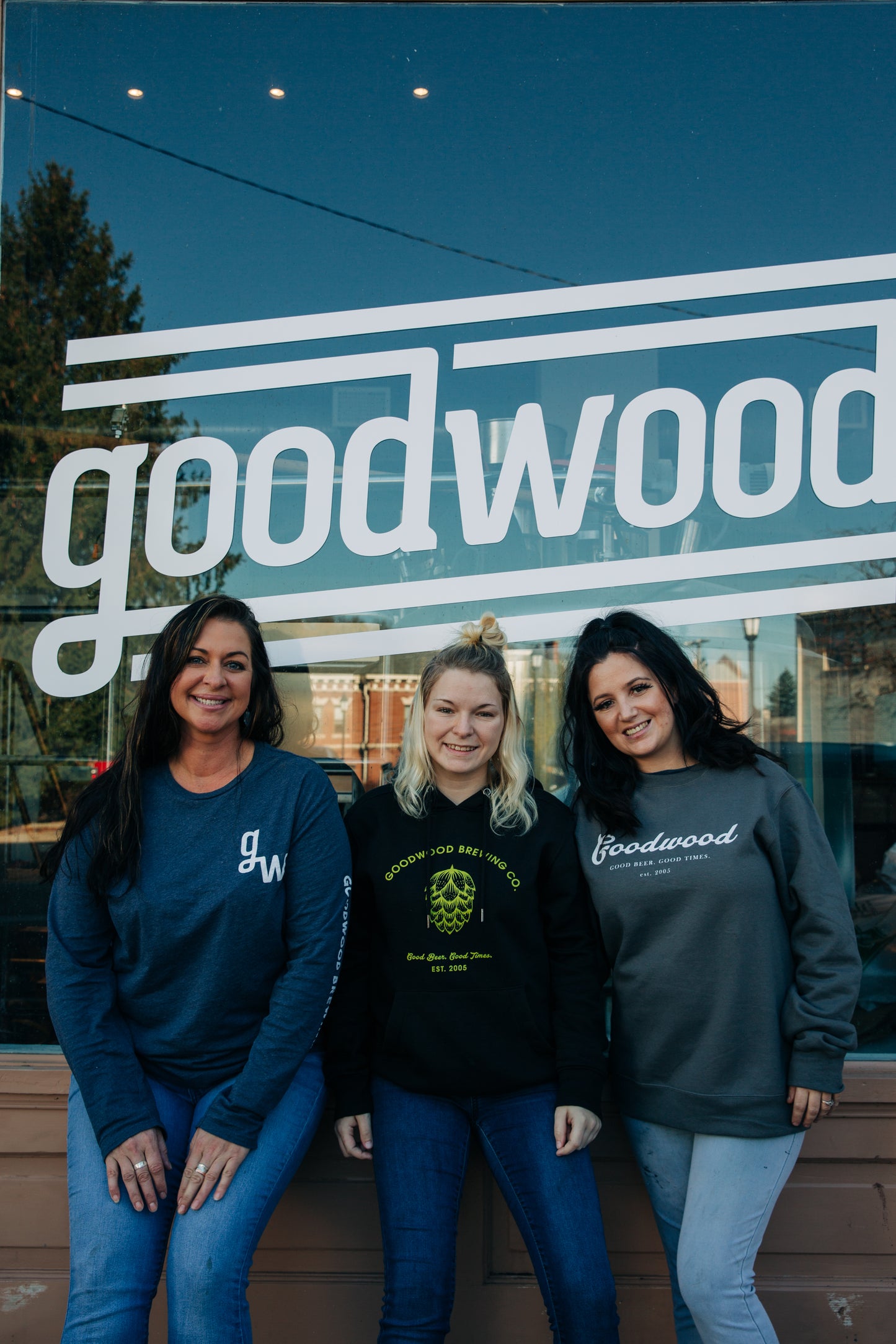 Grey Goodwood Crewneck Sweatshirt