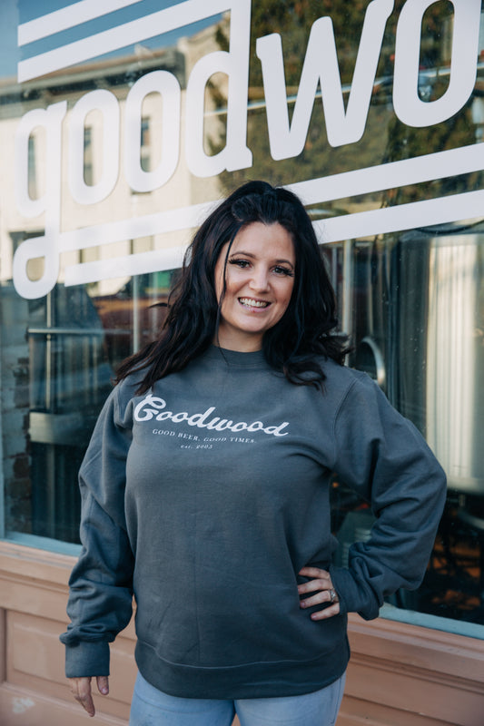 Grey Goodwood Crewneck Sweatshirt
